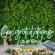 Congratulations Lauren Custom Neon Sign