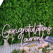 Congratulations Lauren Custom Neon Sign