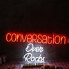 Conversation Over Rocks Custom Neon Sign