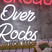 Conversation Over Rocks Custom Neon Sign