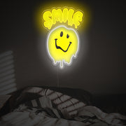 Cool Melting Smile LED Neon Acrylic Artwork