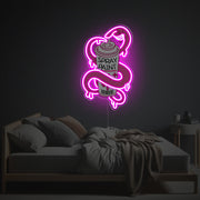 Cool Pinky Spray Print LED Neon Acrylic Artwork