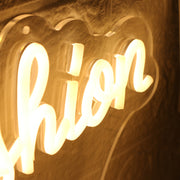 Cool VC Fashion Make Up Yellow Neon Sign