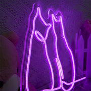 Couple Cats Neon Sign