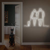 Couple Walk Together Neon Sign For Home Decor