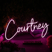 Courtney Pink Neon Sign