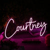 Courtney Pink Neon Sign