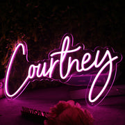 Courtney Pink Neon Sign