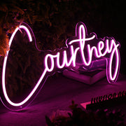 Courtney Pink Neon Sign