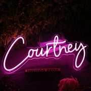 Courtney Pink Neon Sign