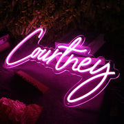 Courtney Pink Neon Sign