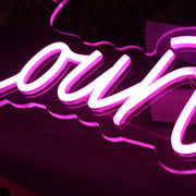 Courtney Pink Neon Sign