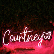 Courtney Red Neon Sign