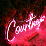 Courtney Red Neon Sign