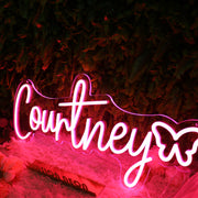 Courtney Red Neon Sign