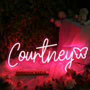 Courtney Red Neon Sign