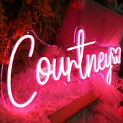 Courtney Red Neon Sign