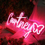 Courtney Red Neon Sign