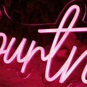 Courtney Red Neon Sign