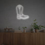 Cow Boy Boots LED Neon Sign