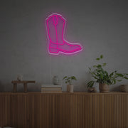 Cow Boy Boots LED Neon Sign