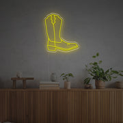 Cow Boy Boots LED Neon Sign