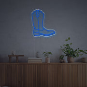 Cow Boy Boots LED Neon Sign