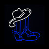 Cowboy boots Neon Sign