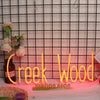 Creek Wood Red Neon Sign