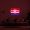 Croatia Flag Neon Sign