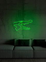 Crocodile Neon Sign