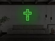 Crucifix Neon Sign