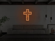 Crucifix Neon Sign