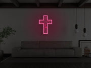 Crucifix Neon Sign