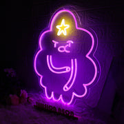 Crying Purple Cloud Custom Neon Sign