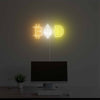 Crypto Coins Neon Sign