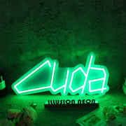 Cuda Green Neon Sign