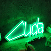 Cuda Green Neon Sign