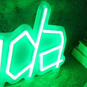 Cuda Green Neon Sign