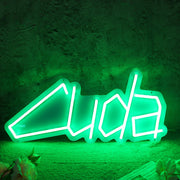 Cuda Green Neon Sign