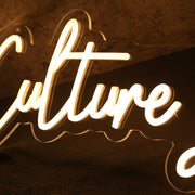 Culture Lash Co Yellow Neon Sign