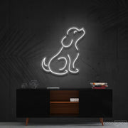 Curious Dog Neon Sign