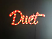 Steel Marquee Letter Duet High-End Custom Zinc Metal Marquee Light Marquee Sign