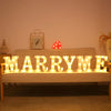 Steel Marquee Letter Merry Me High-End Custom Zinc Metal Marquee Light Marquee Sign