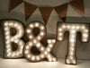 Steel Marquee Letter B and T High-End Custom Zinc Metal Marquee Light Marquee Sign