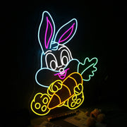 Cute Bunny Rabbit Neon Sign