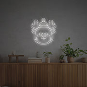 Cute Christmas Elk LED Neon Sign