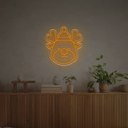 Cute Christmas Elk LED Neon Sign