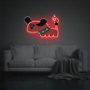 Cute Red Dog LED Neon Acrylic Artwork