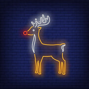 Cute Reindeer Neon Sign